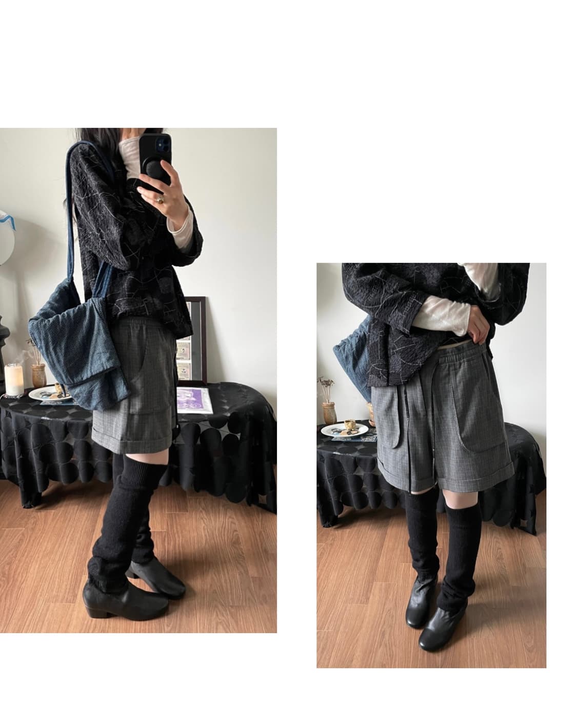 check patterned short pants 상품이미지2