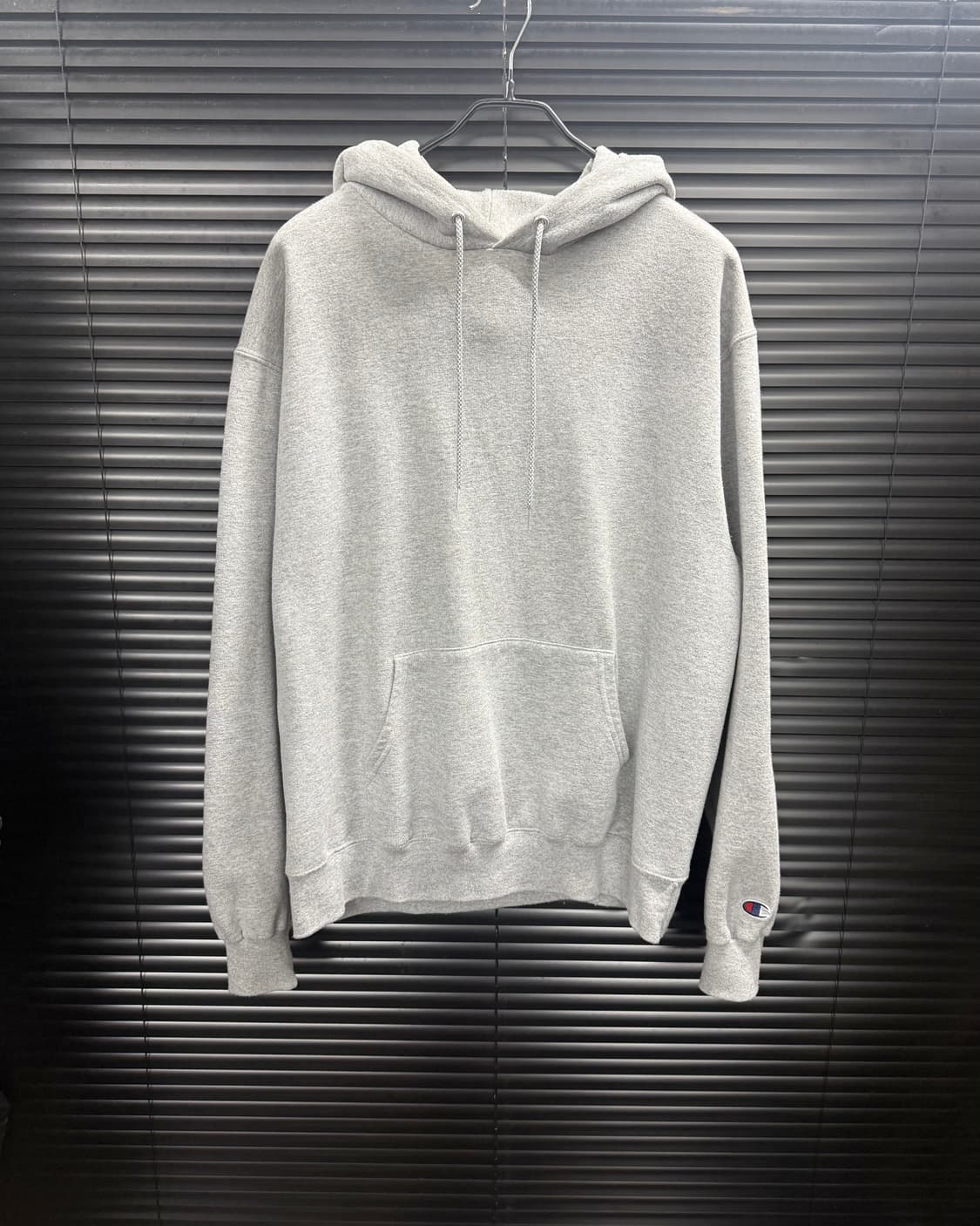 챔피온 eco 코튼 면 스웻 셔츠 후드 티 후디 L 100 그레이 회색  상품이미지2