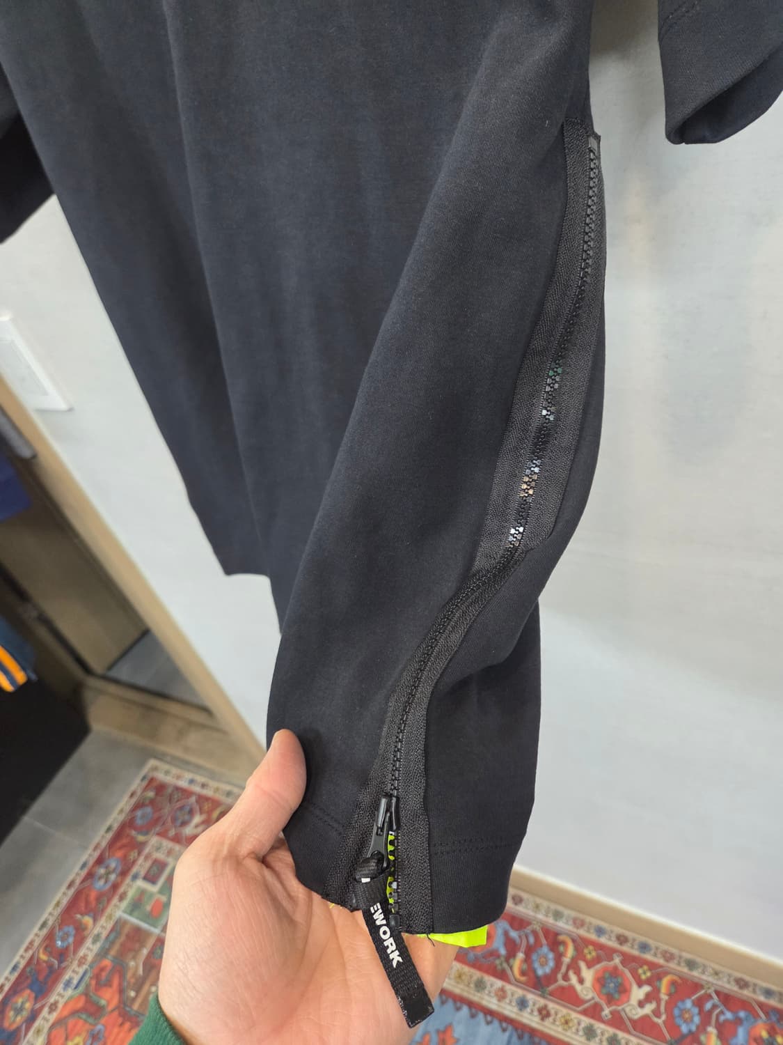 라이프워크 형광로고 사이드지퍼 반팔 m 상품이미지5