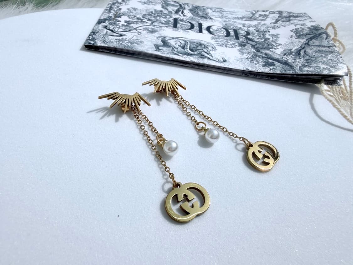 구찌 유니크 드롭 이어링 골드 상품이미지7