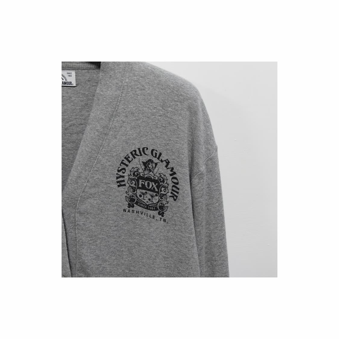 HYSTERIC GLAMOUR 히스테릭 글래머 폭스 그레이 가디건 상품이미지5