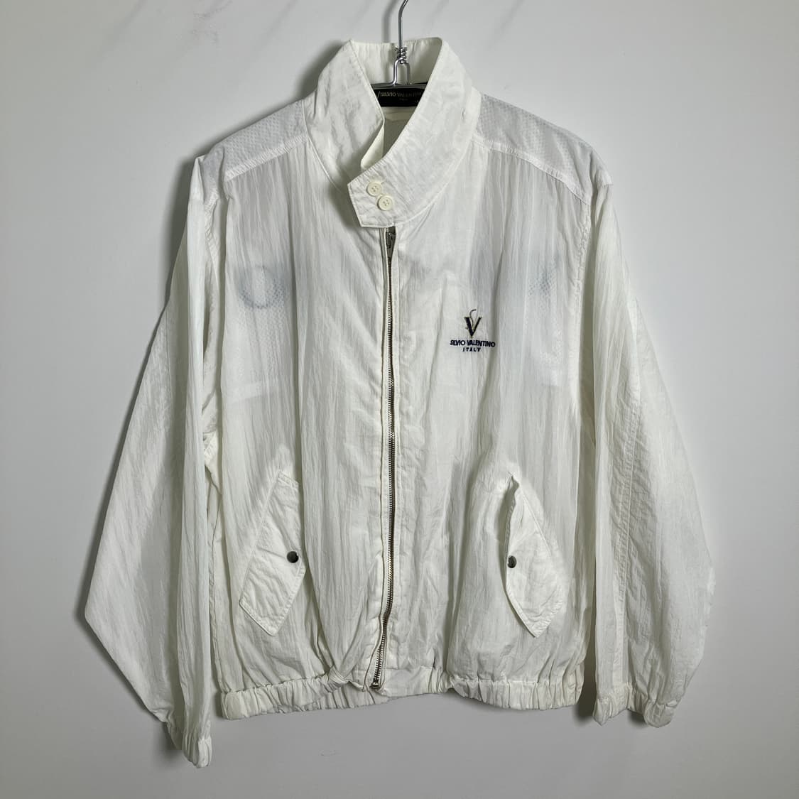 실비오 발렌티노 화이트 빈티지 라이트 자켓 M 상품이미지1