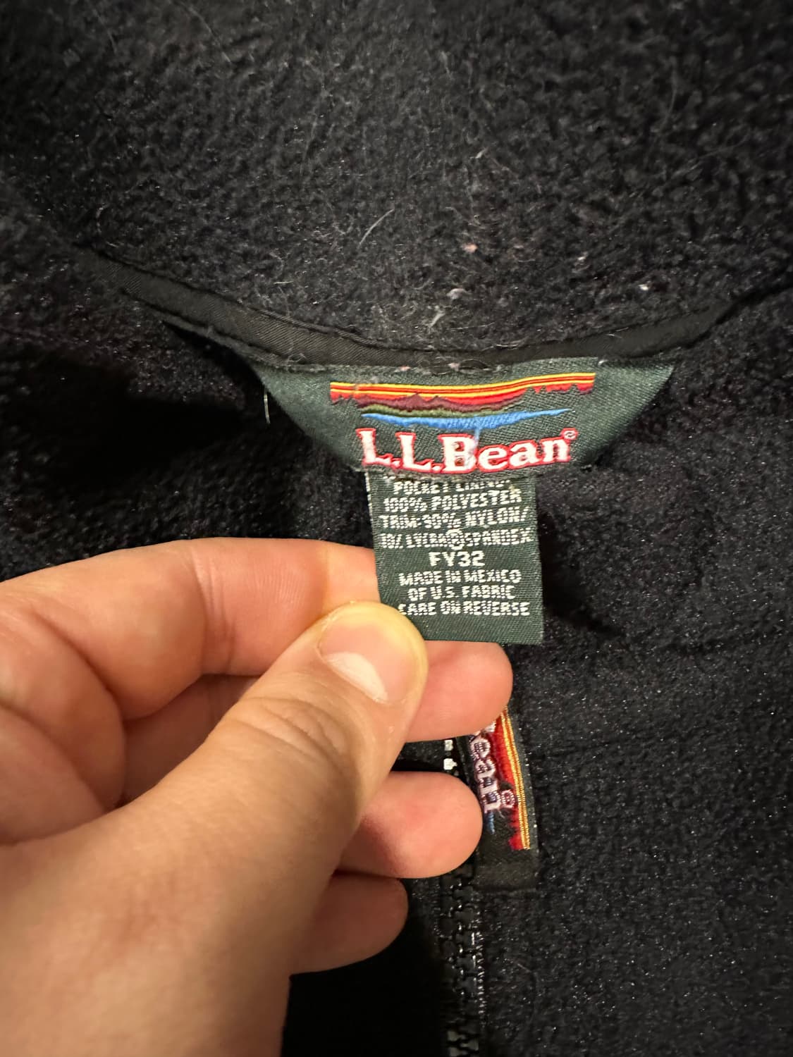 빈티지 00s 엘엘빈 하프집업 플리스 자켓 상품이미지3