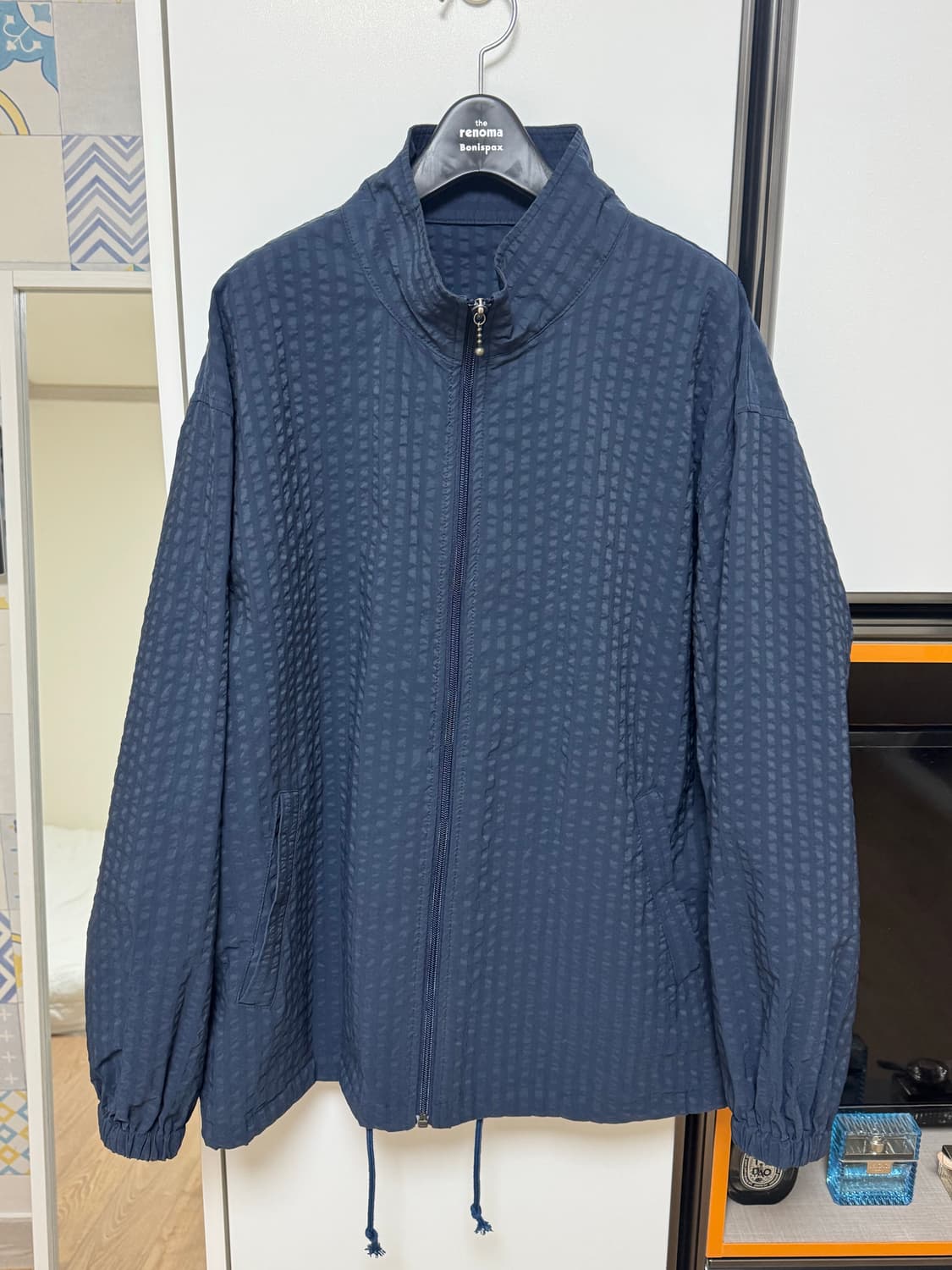 [2] 홈리(homly) 시어서커 자켓 집업 네이비 상품이미지5