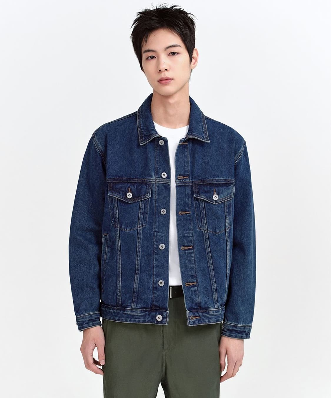 무신사스탠다드 무탠 릴렉스드 트러커 데님자켓 미디엄 인디고 2XL 상품이미지1