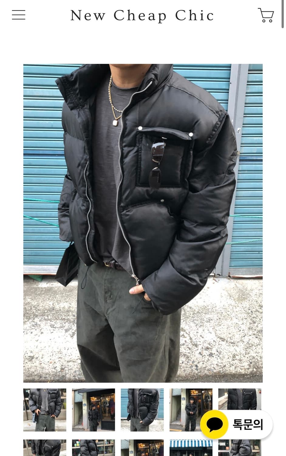 뉴치프시크 패딩 원가 9 블랙 상품이미지2