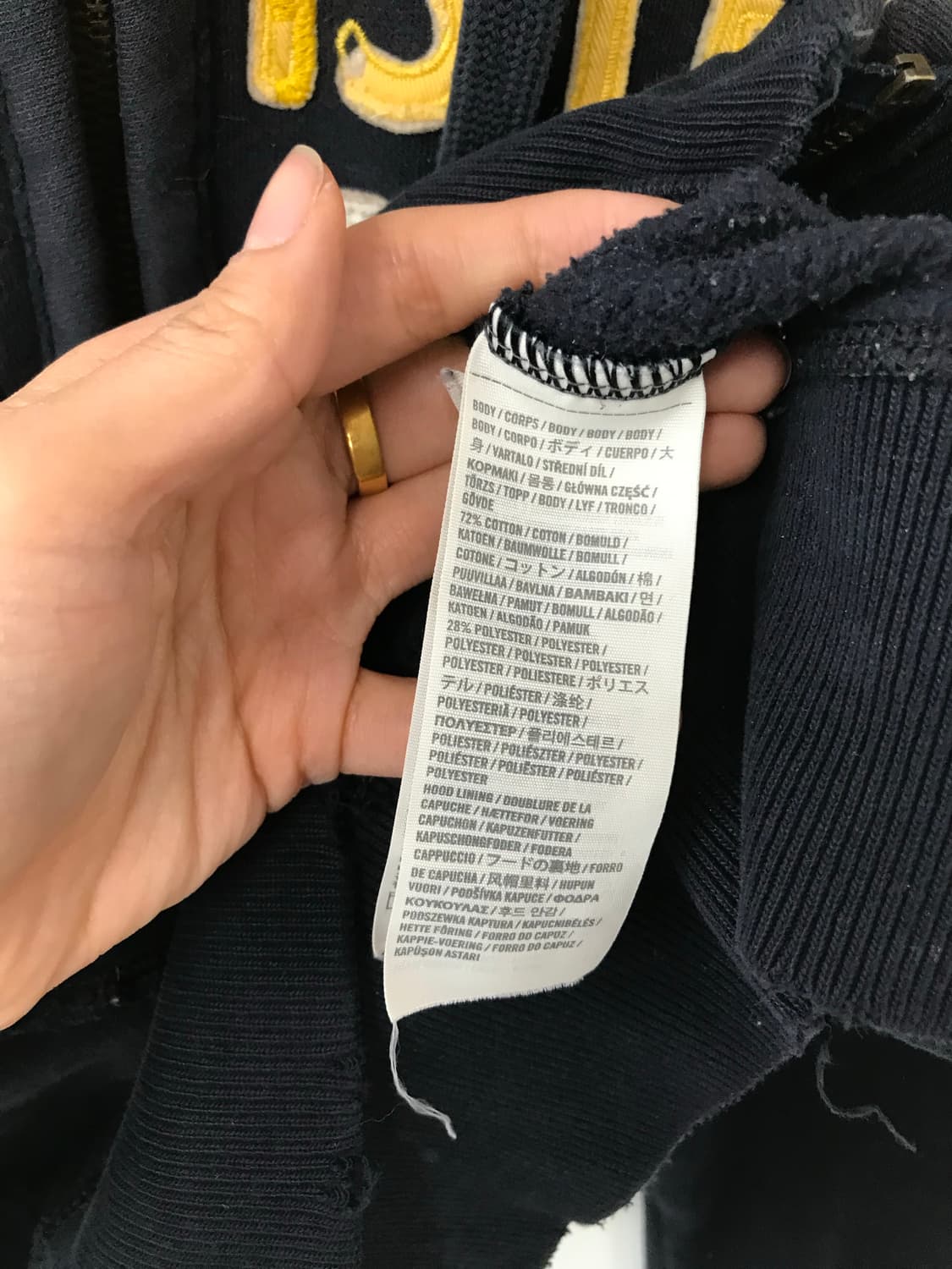 홀리스터 y2k 와투케 네이비 후드집업 상품이미지6