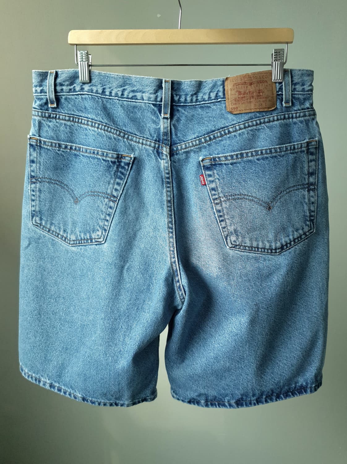 90s Levi's 550 denim shorts 상품이미지8