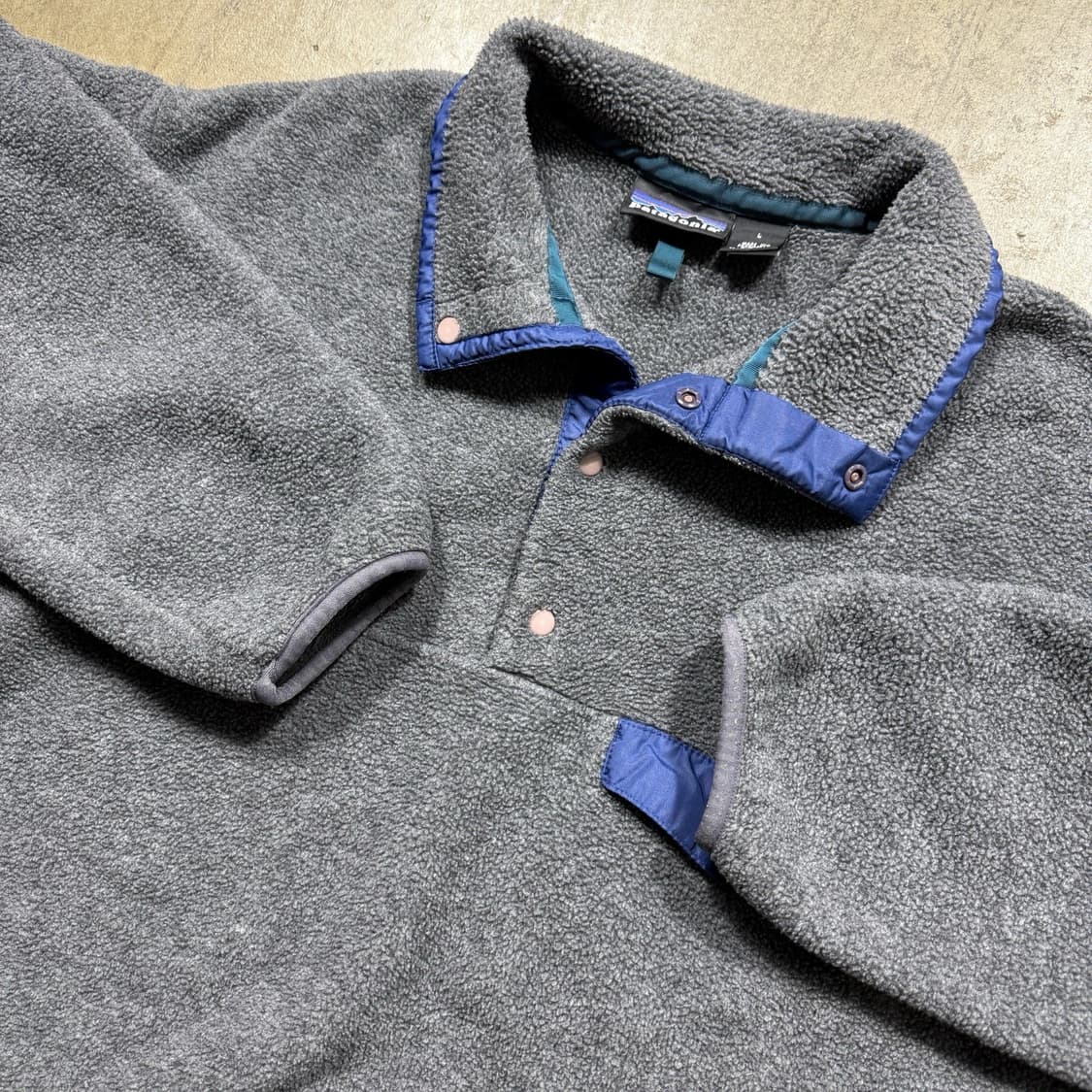 99FW 파타고니아 신칠라 스냅-T 그레이/코발트블루 자메이카 상품이미지2