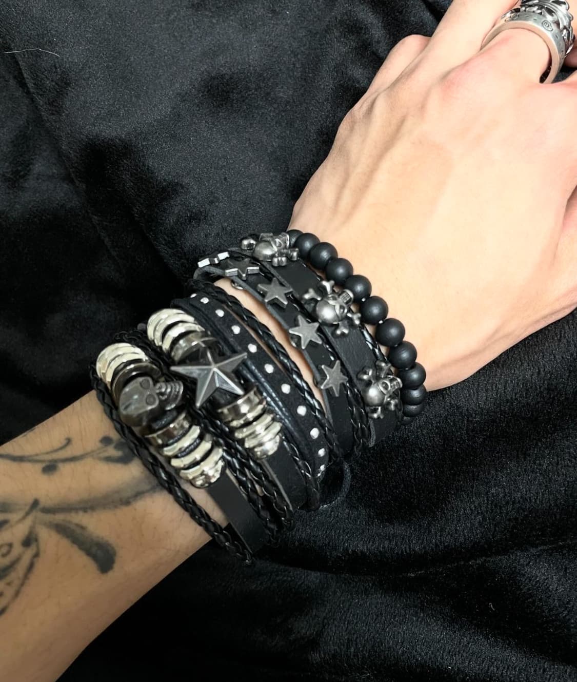Rock Punk Grunge Star skull br 상품이미지1
