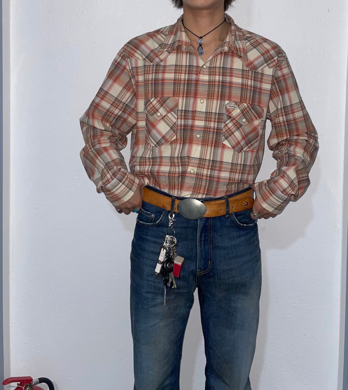 아메리칸 이글 체크 웨스턴셔츠 상품이미지1