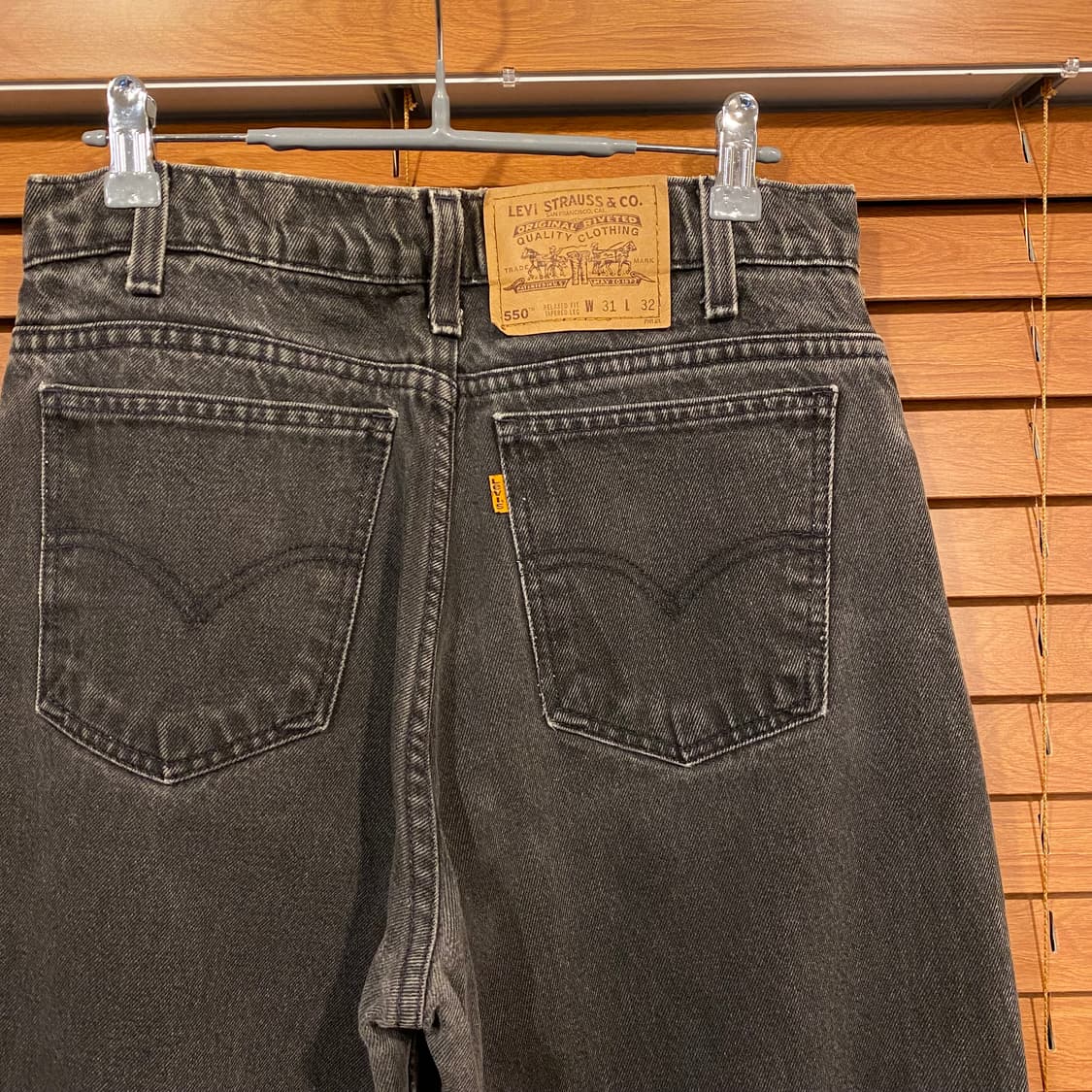 90s 빈티지 리바이스 550 흑청 상품이미지2