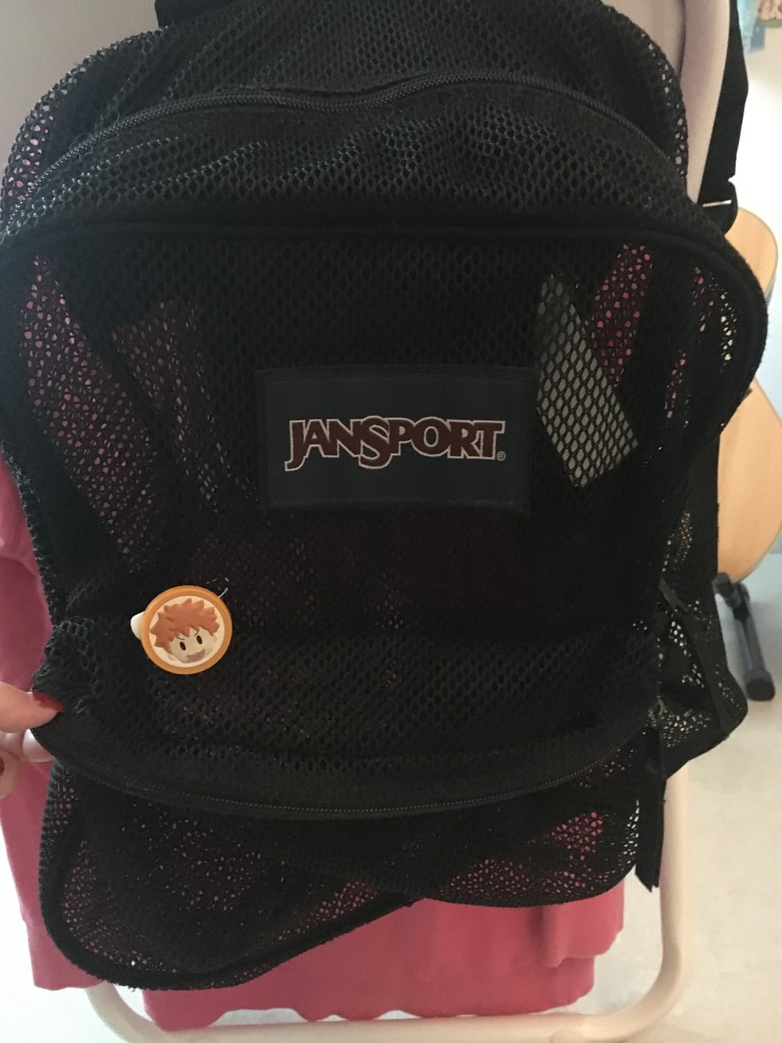 잔스포츠 블랙 매쉬 백팩 상품이미지1