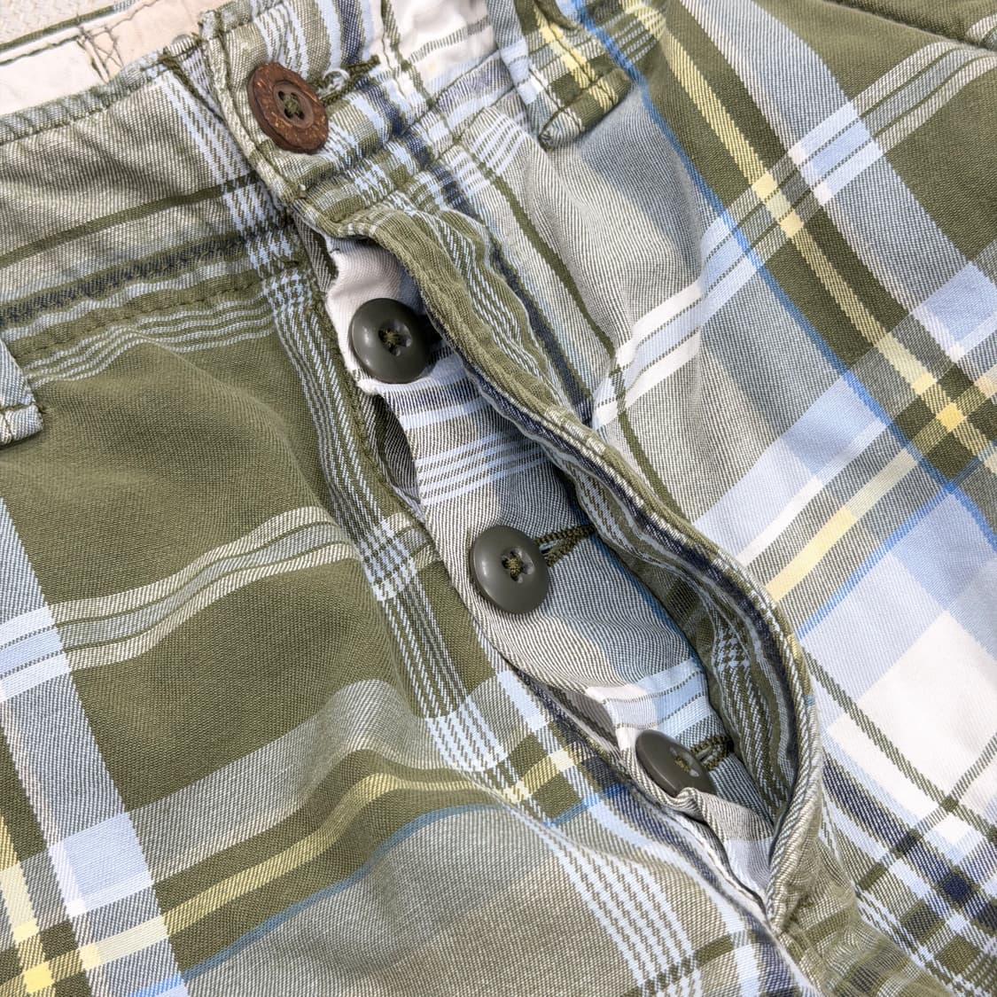 홀리스터 빈티지 Y2K 체크 카고 포켓 반바지 30 상품이미지3