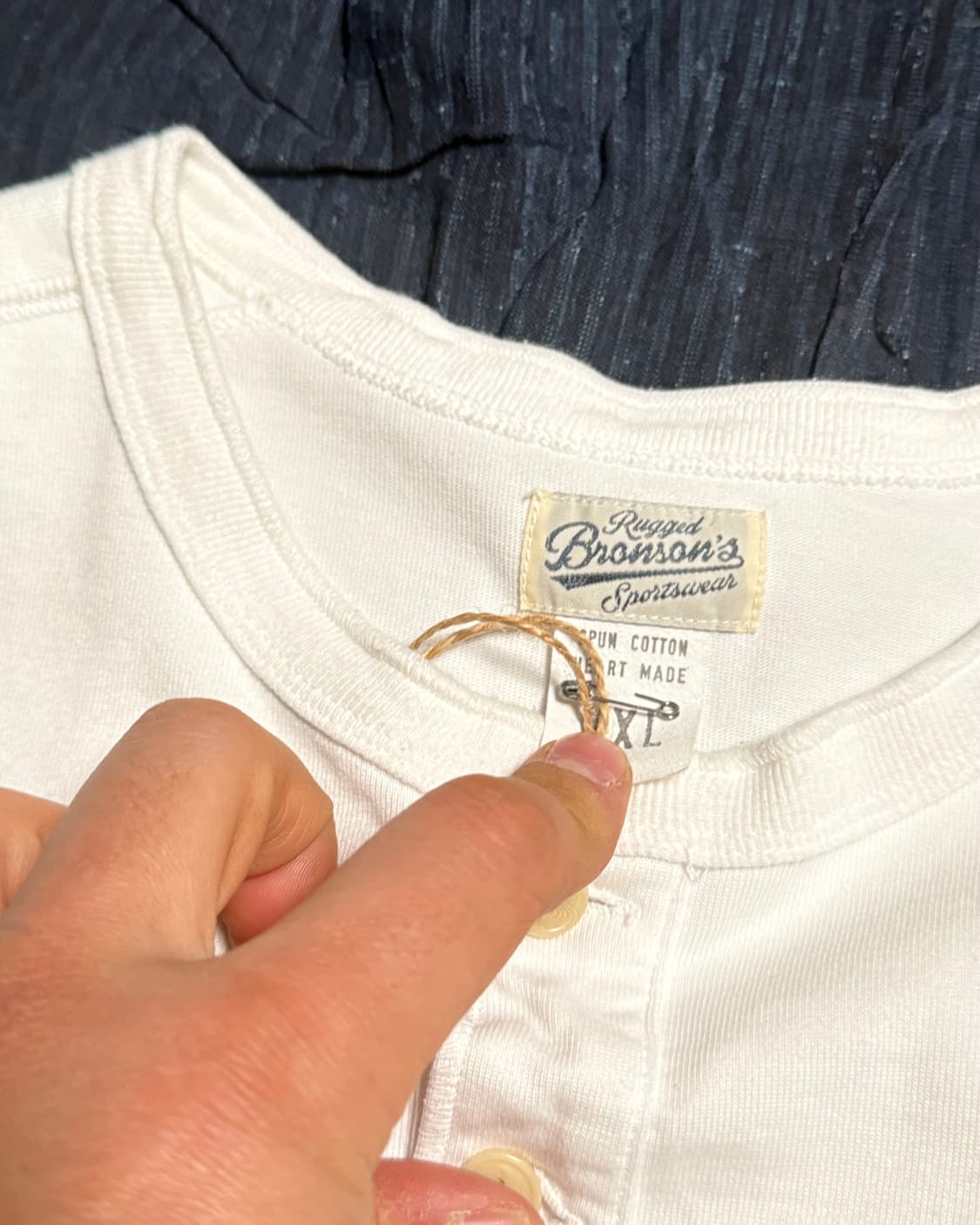 브론슨 10.6oz 코튼 숏 슬리브 헨리 티셔츠 XXL 상품이미지3