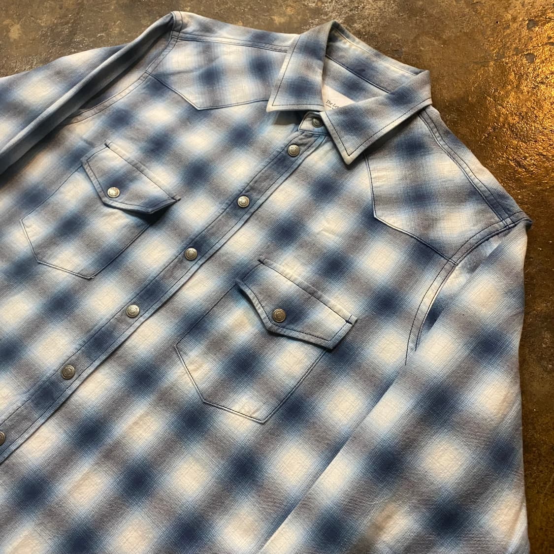 (M) The Letters 데미지 웨스턴 플라넬 셔츠 상품이미지2