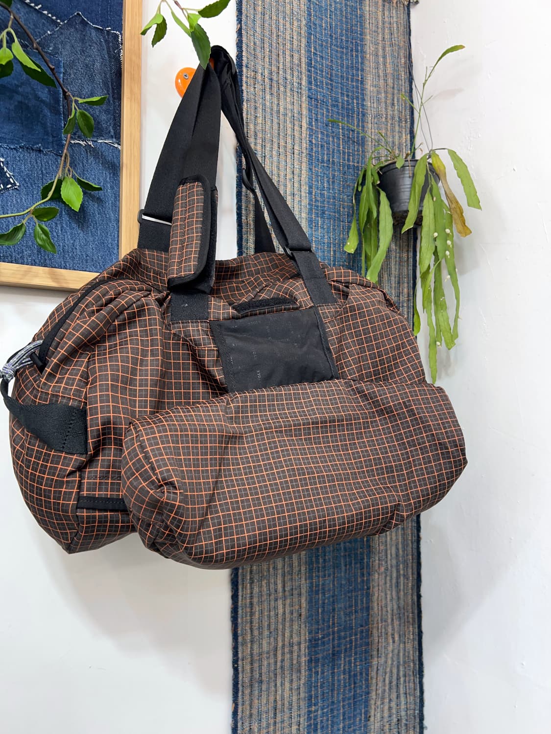 AiGLE  Grid Check Nylon Duffle Bag 상품이미지9