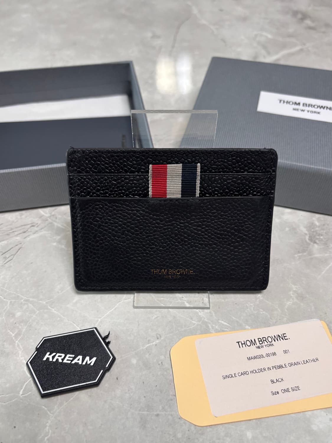 (정품) 톰브라운 페블 카드지갑 블랙 상품이미지1