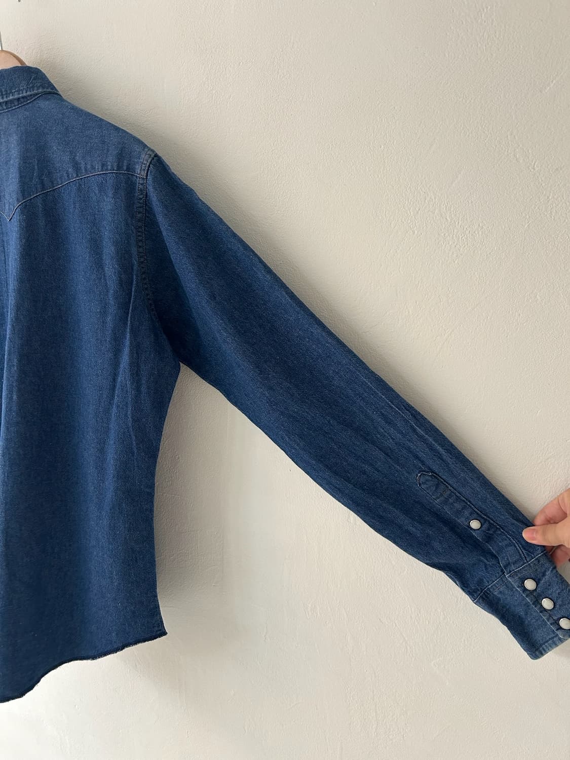 80-90s vtg WRangler Denim Western shirt. 상품이미지9