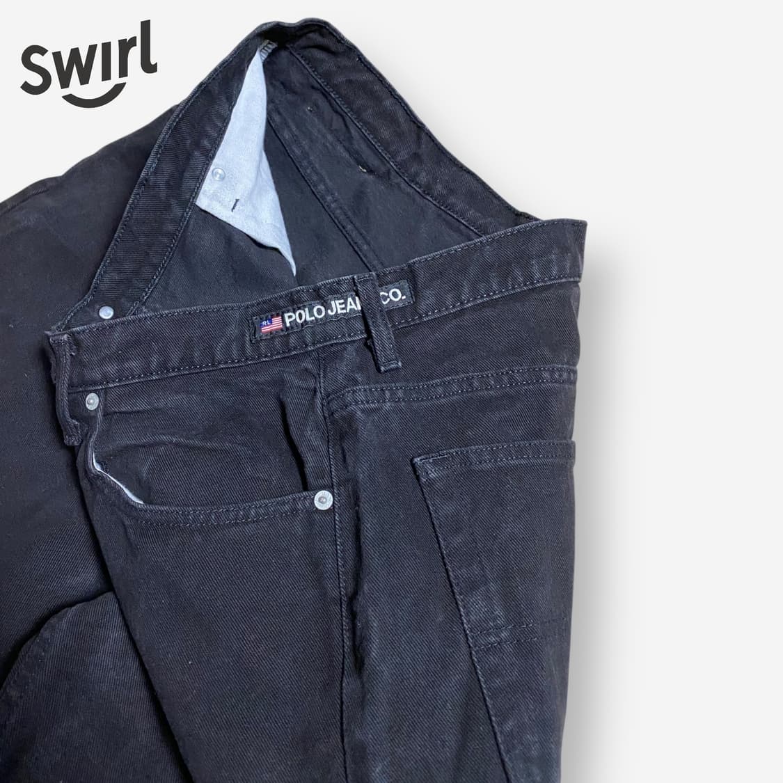 🌊Polo Sports Wide Black jeans 상품이미지3