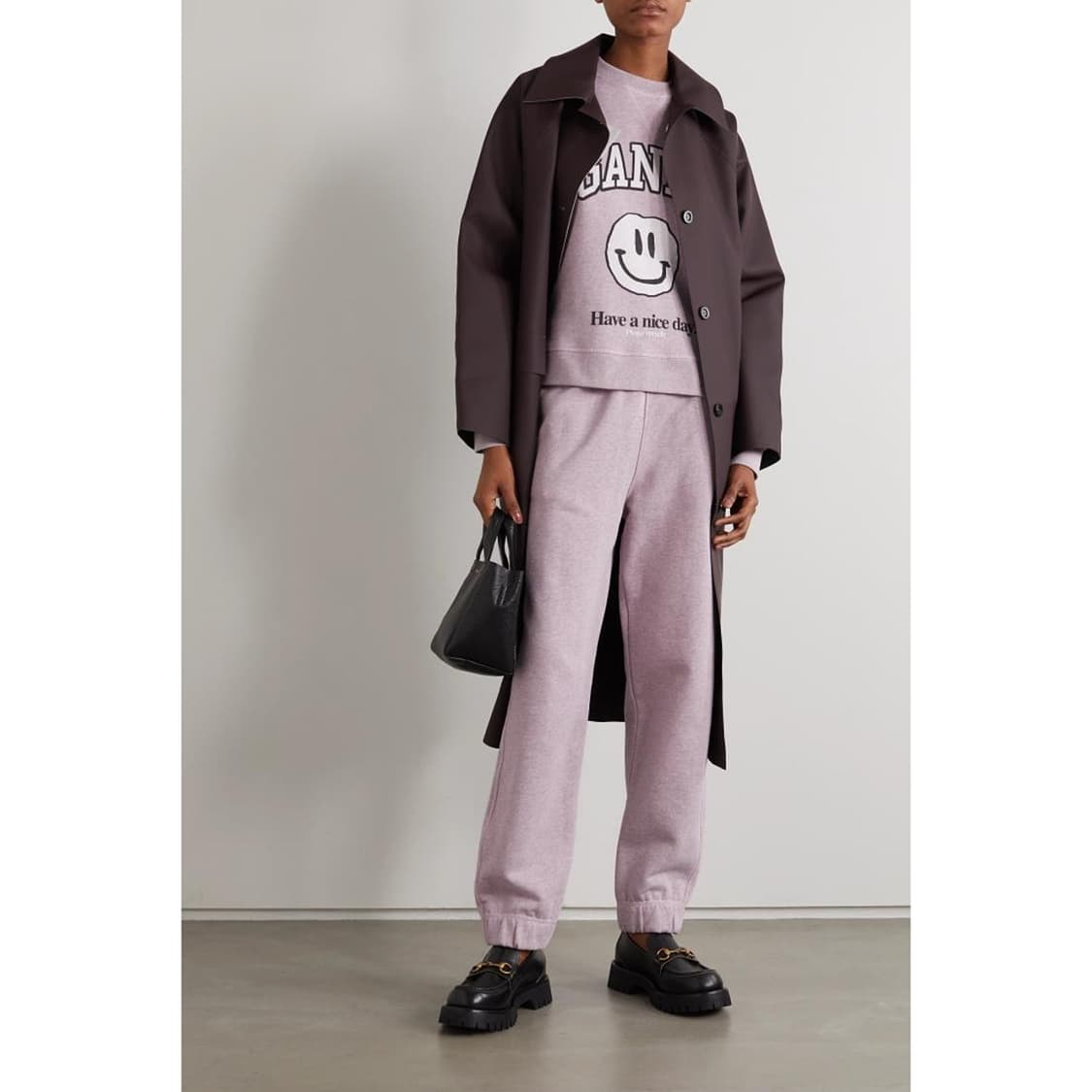 가니 GANNI 스마일 맨투맨 조거팬츠 set 상품이미지1
