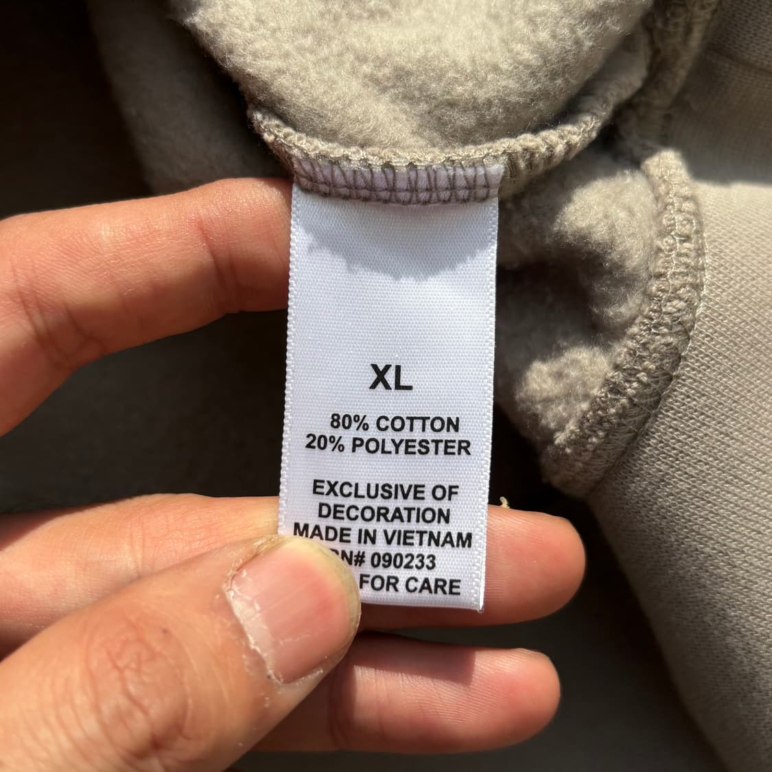 에센셜 피어오브갓 아플리케 스웻 후드티 XL 상품이미지5