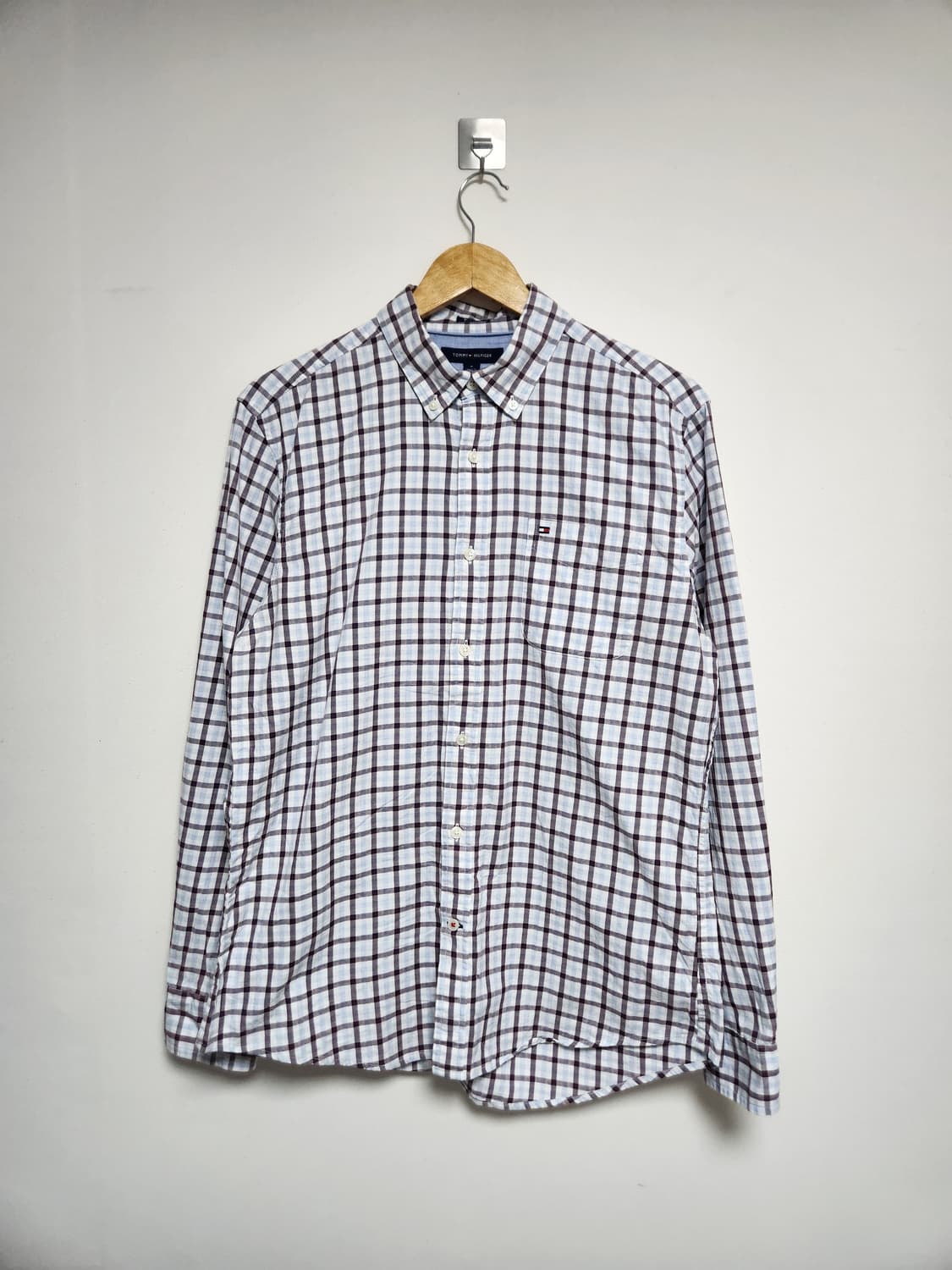 타미힐피거Tommy 코튼 체크 셔츠 M - S170 상품이미지1