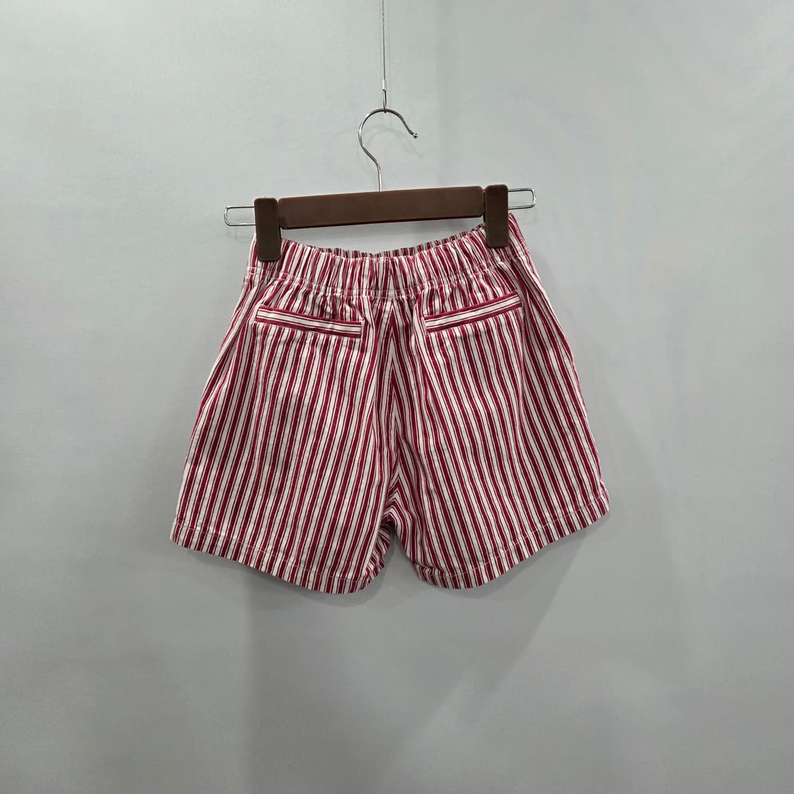 캉골 키즈 레드 스트라이프 쇼츠 145 상품이미지3