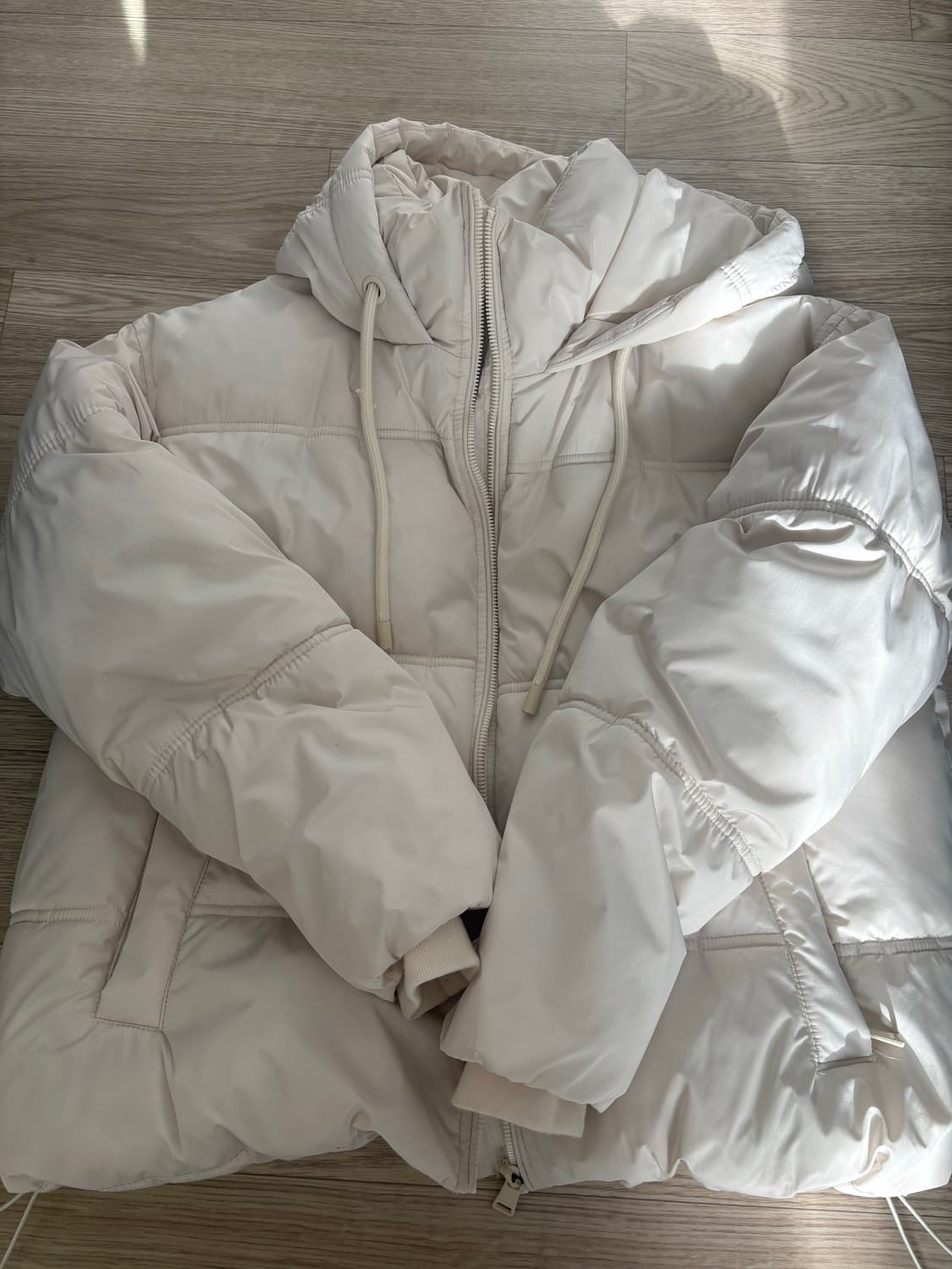 자라 아이보리 숏푸퍼 패딩 상품이미지1