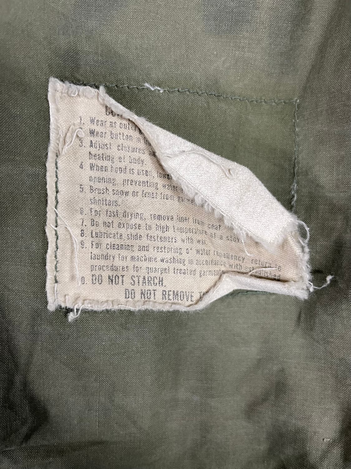 72년 US ARMY M-65 상품이미지7