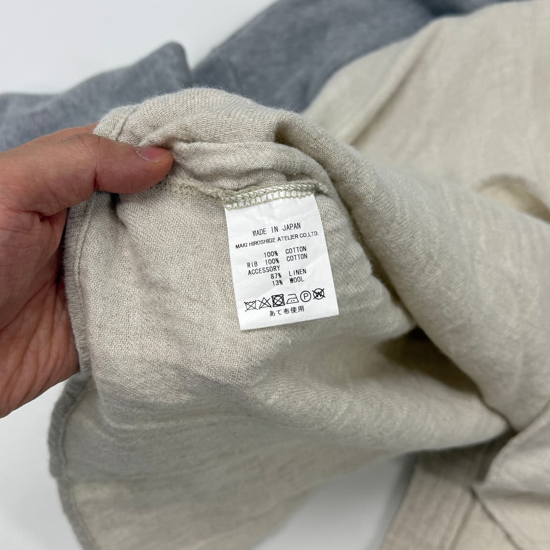 Gomme shirt mixed hoodie 상품이미지8