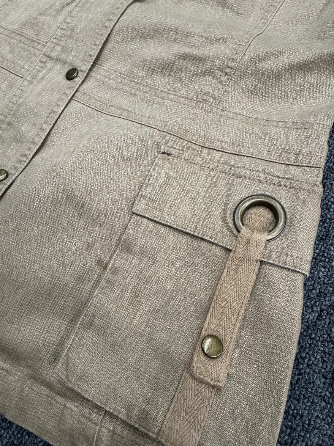 Plymton 빈티지 여성 베이지 사파리자켓 상품이미지3