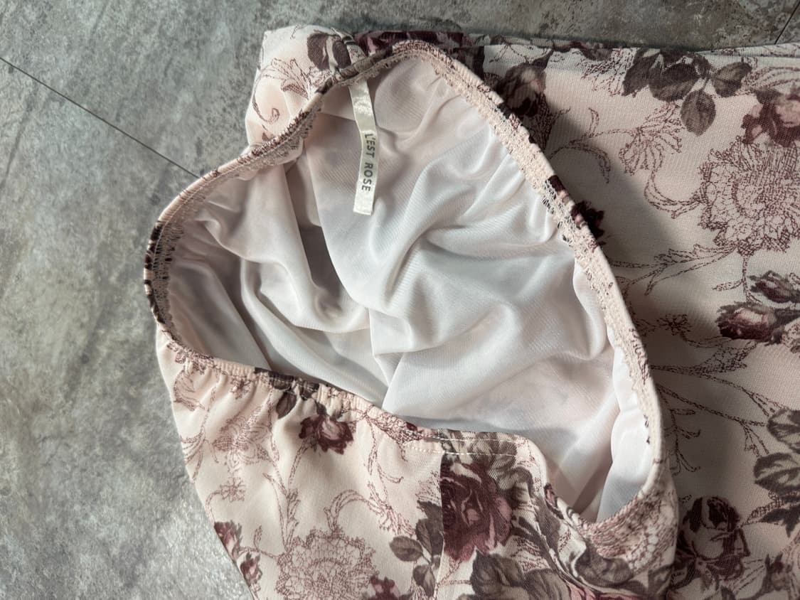 레스트 로즈 플라워 패턴 스커트 상품이미지6