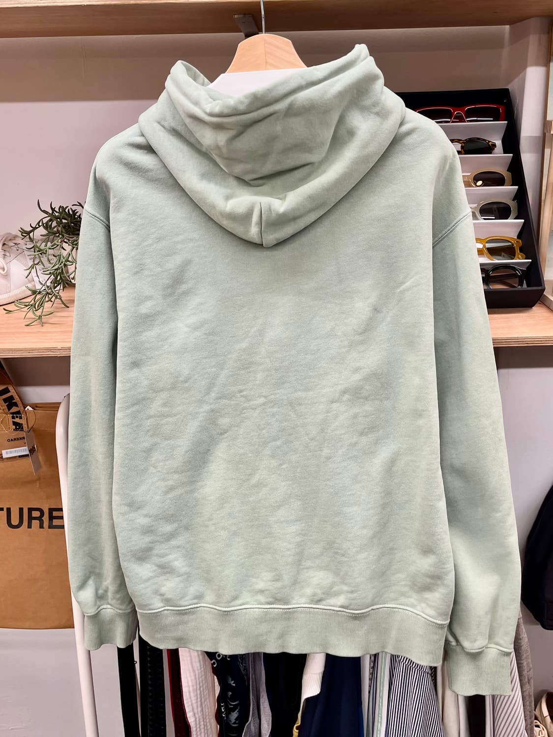 [95~100] 빔즈 BEAMS 민트컬러 후드티 M 상품이미지5