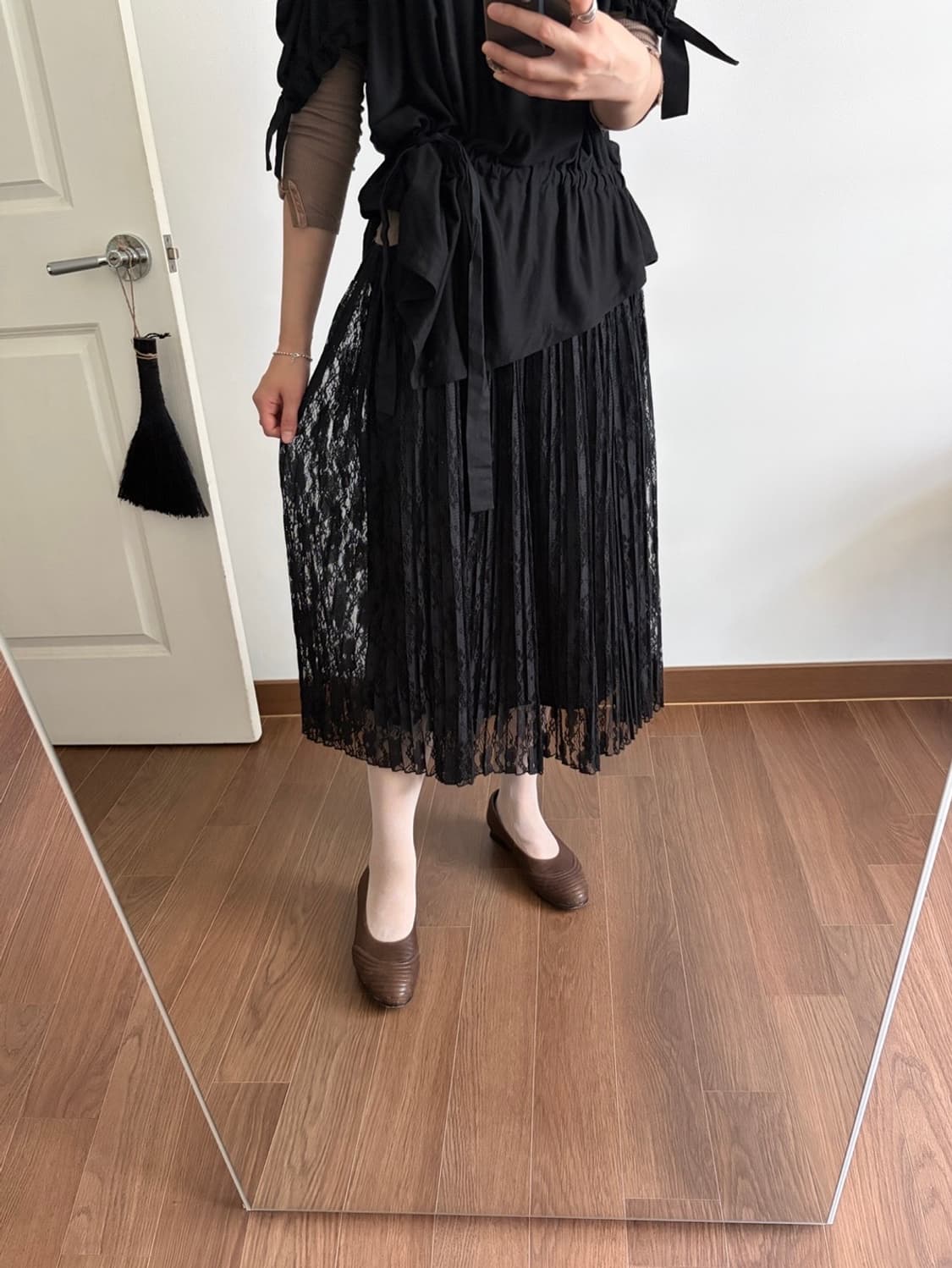 lace pleats skirt 상품이미지4