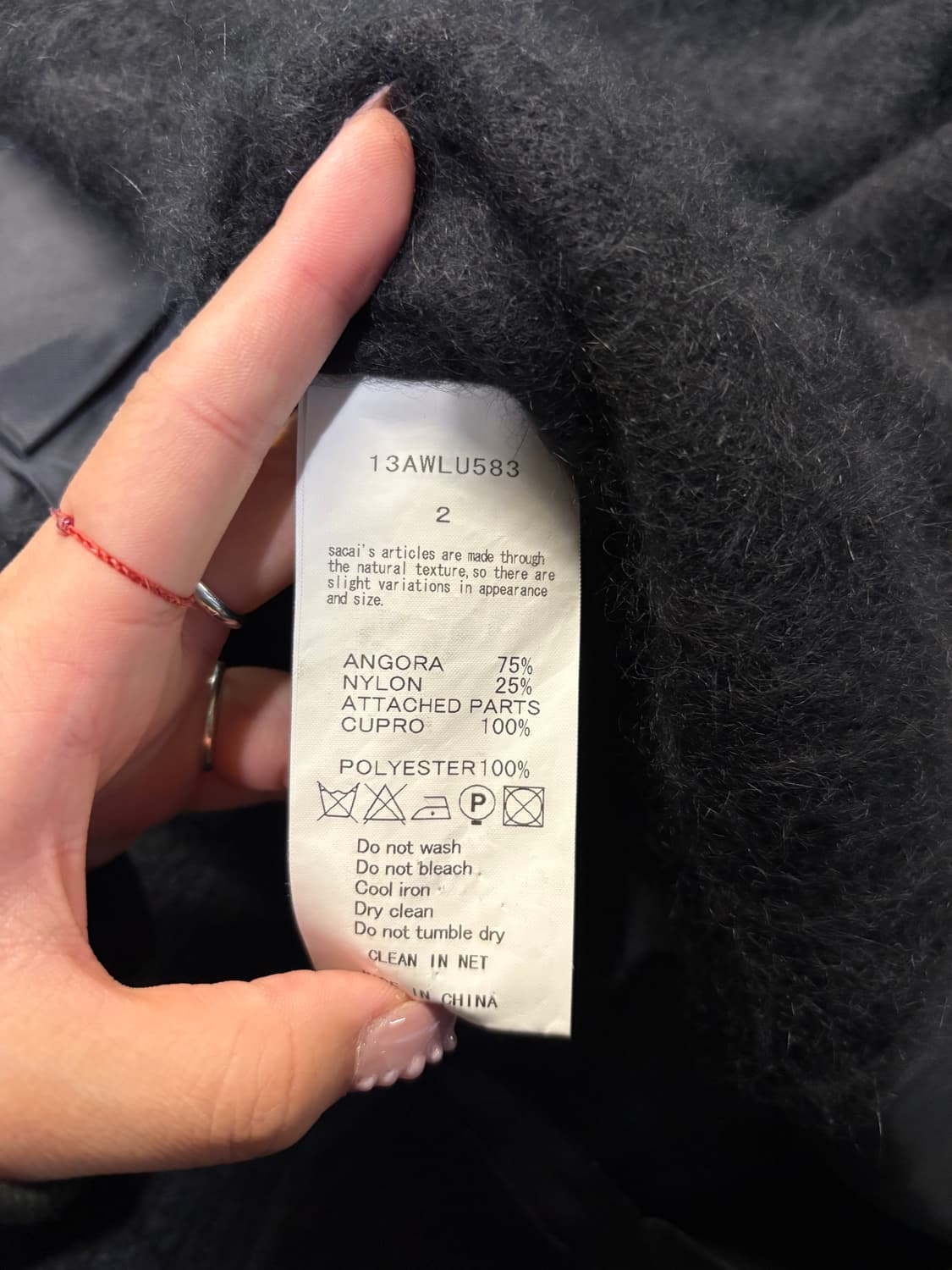 SACAI LUCK angora pleated cardigan  상품이미지9