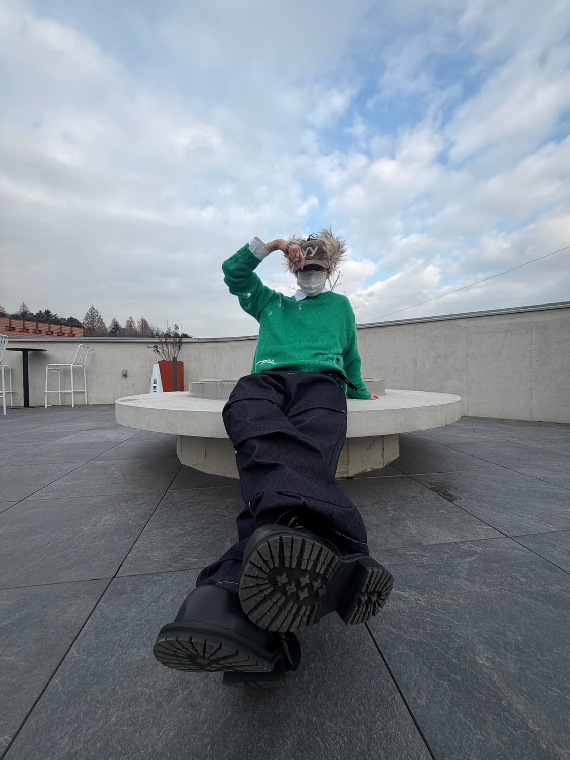 AAO viedit starry stud random tuck pants 상품이미지7