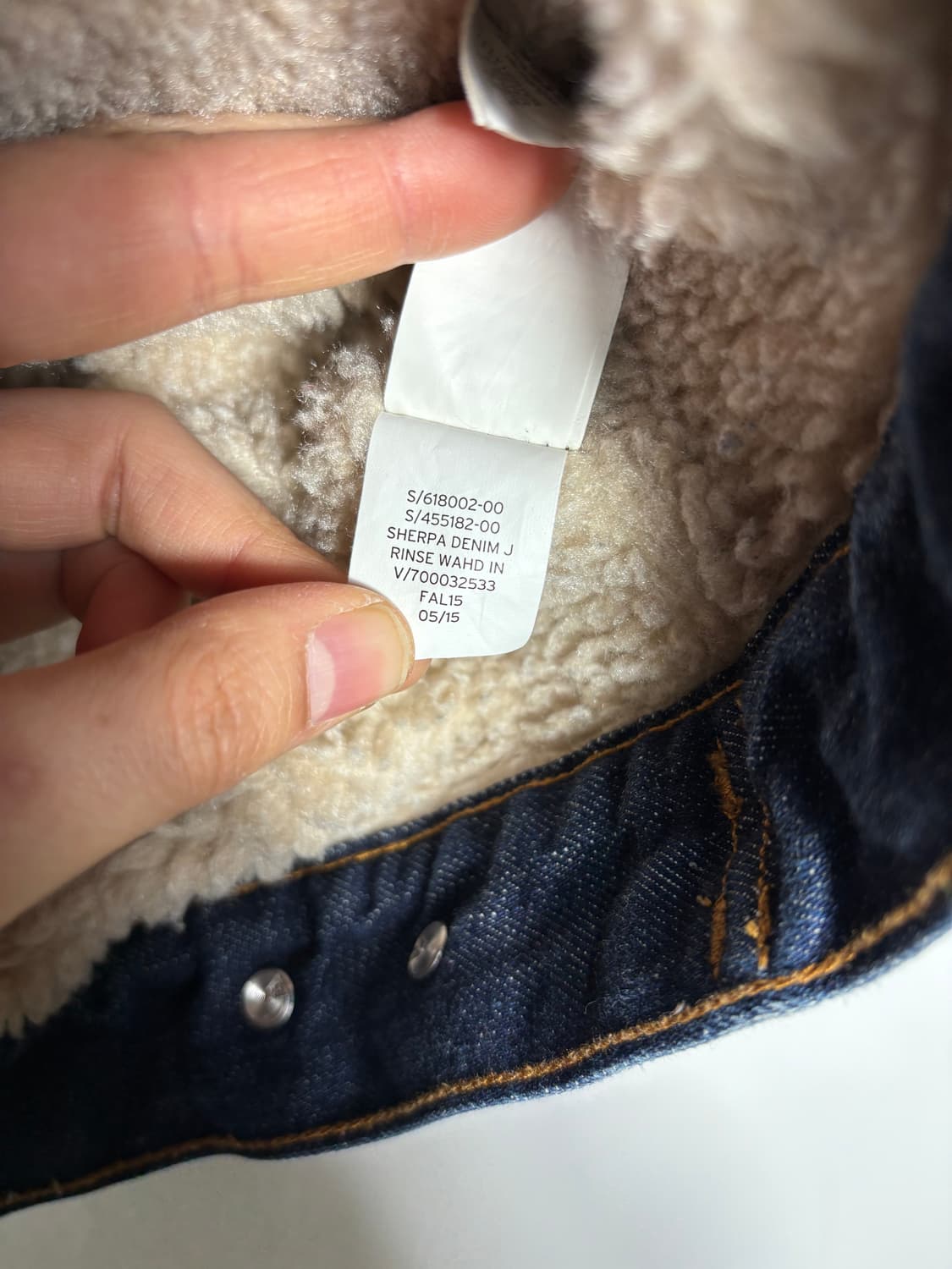 갭 시어링 카라 데님 자켓 상품이미지6