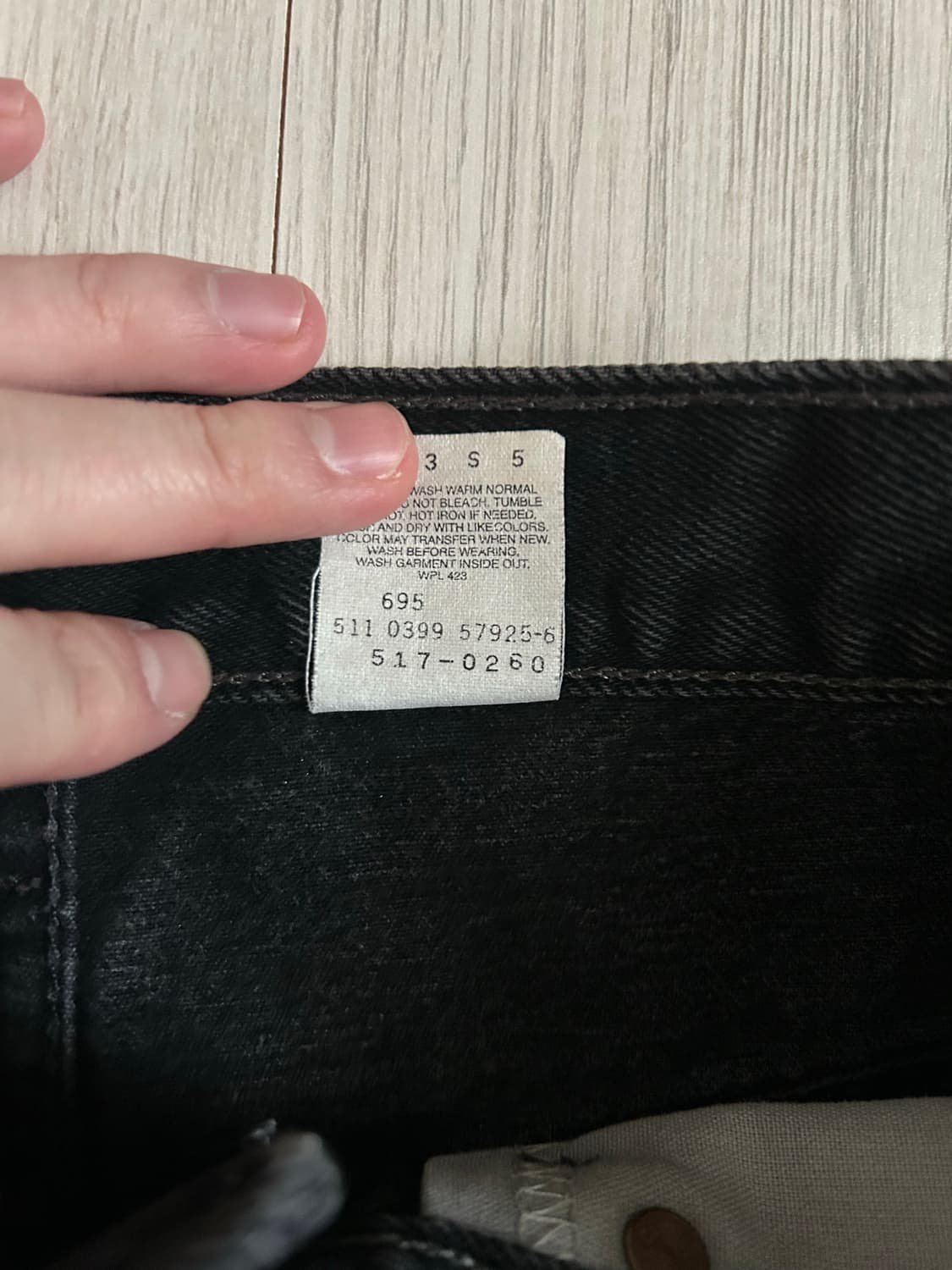 빈티지 리바이스 517 90s usa 흑청 상품이미지4