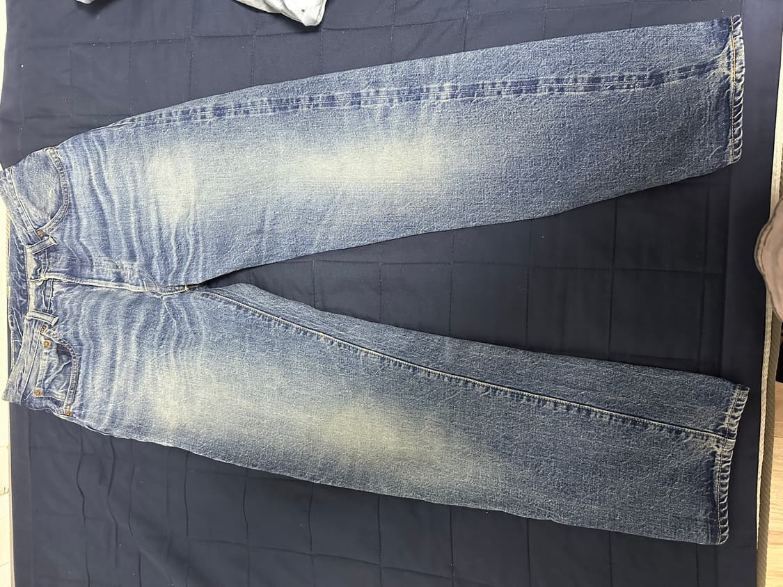 웨어하우스 1101 미디엄 인디고 워시 데님 청바지 (31기장) 상품이미지3