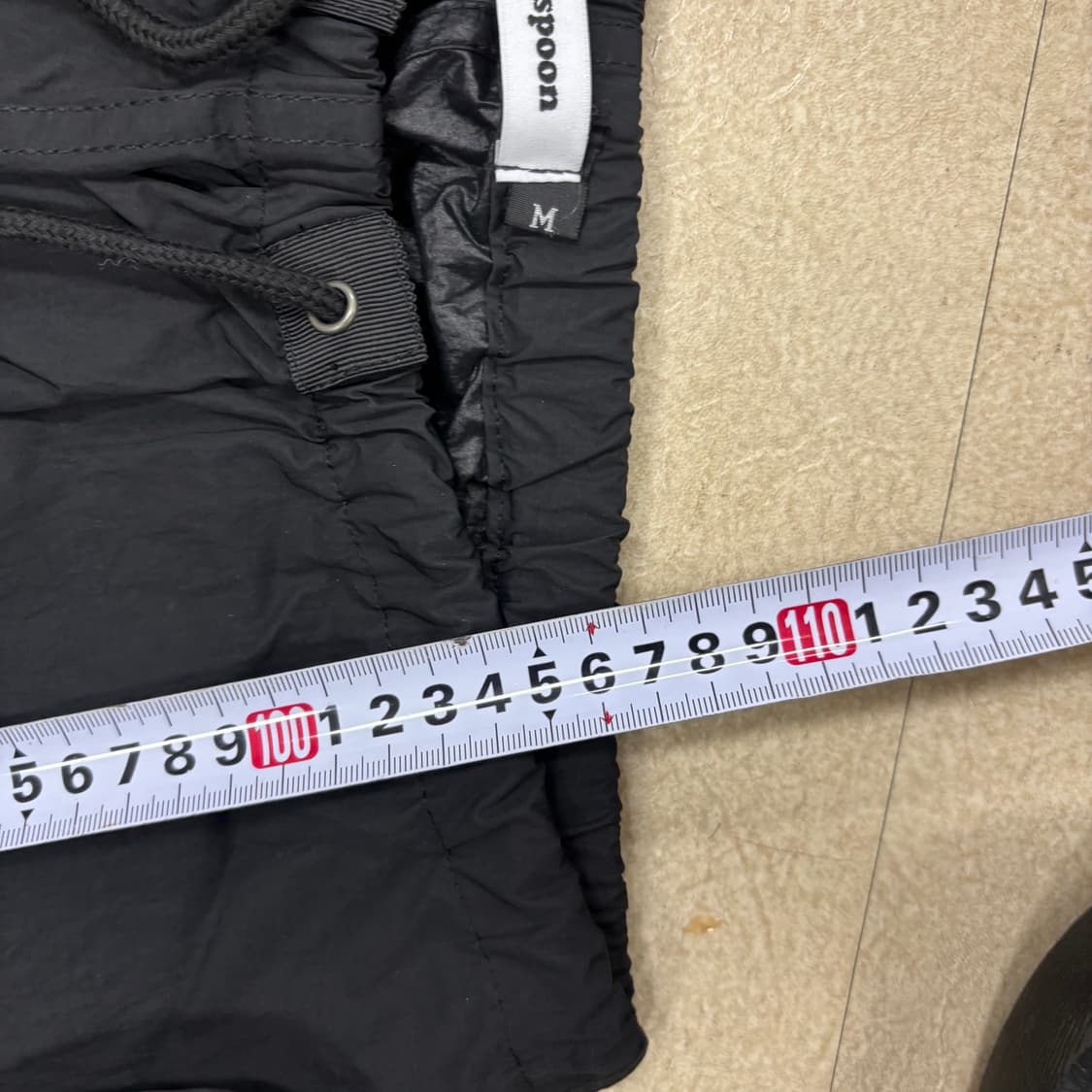 빈티지 블랙 와이드 스트링 팬츠 상품이미지4