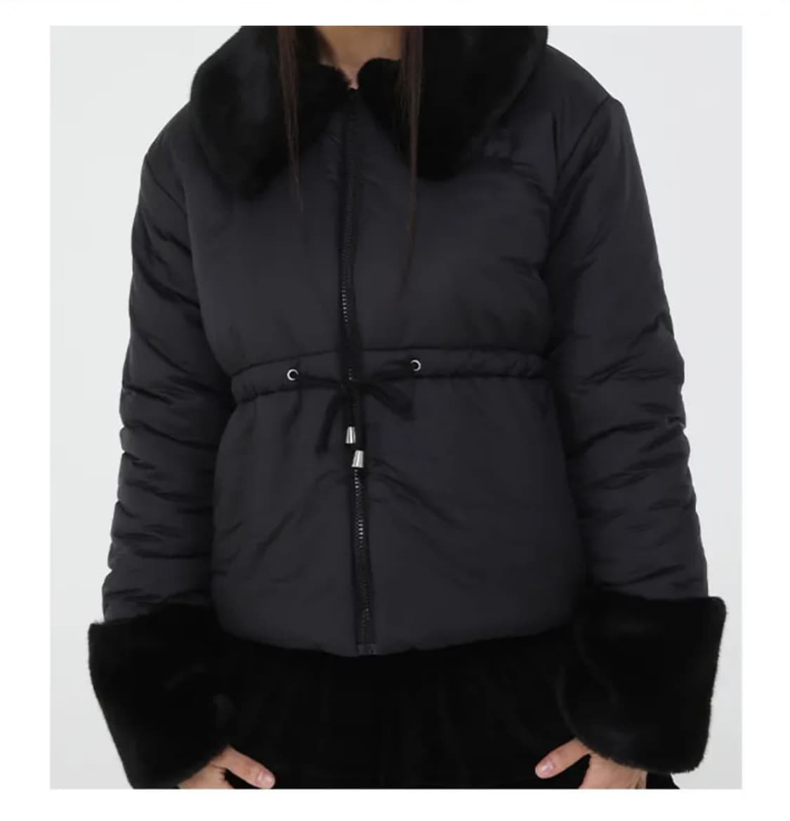 어글리쉐도우 퍼 카라 패딩 판매해요 퍼자켓 무스탕 상품이미지6