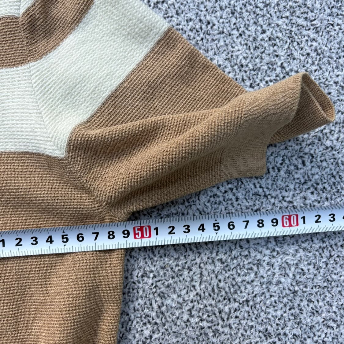 90 SJSJ 여성 울 반팔 카라 니트 0331J 상품이미지5