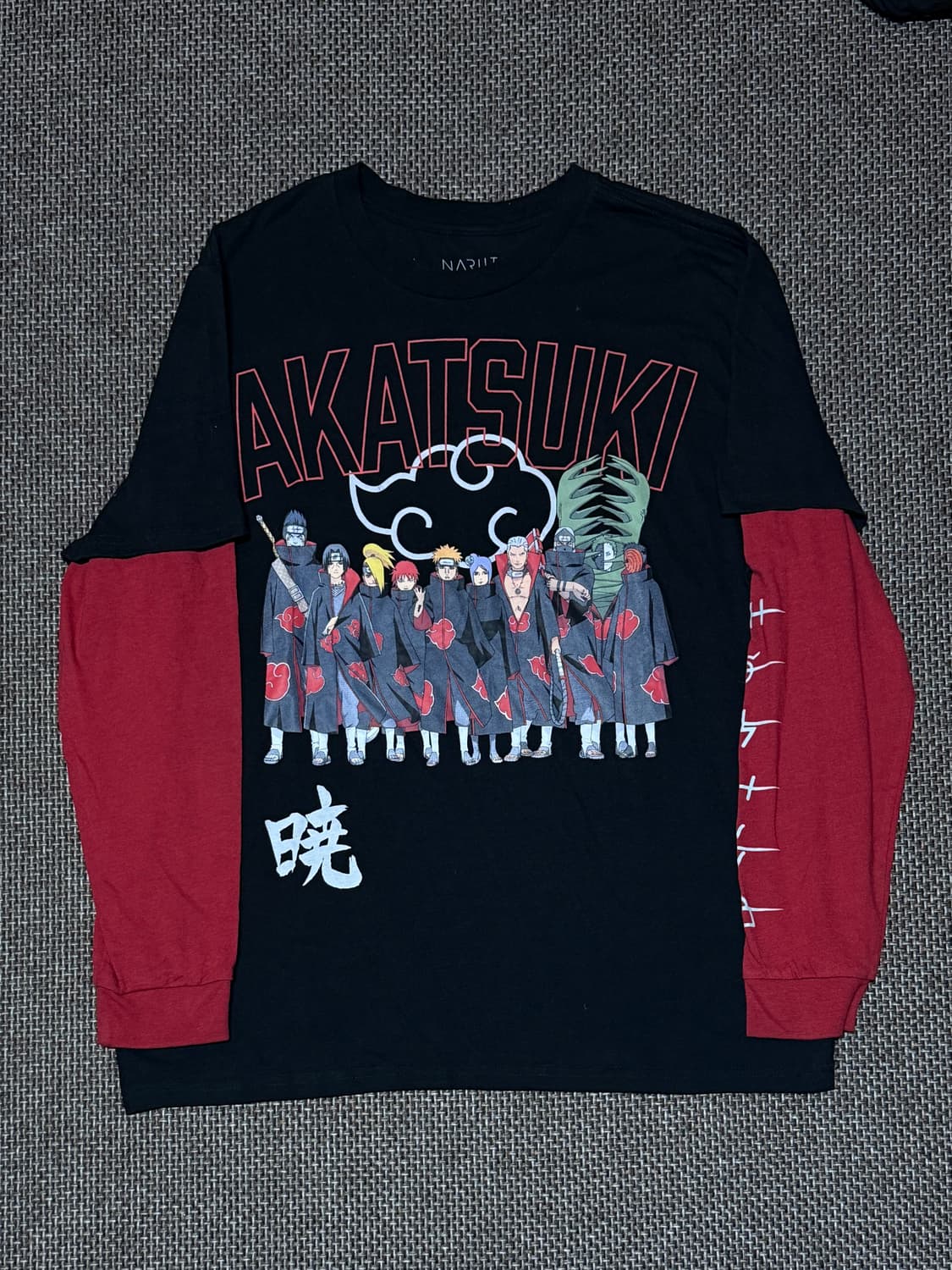 나루토 오피셜 아카츠키 레이어드 롱슬리브 상품이미지1
