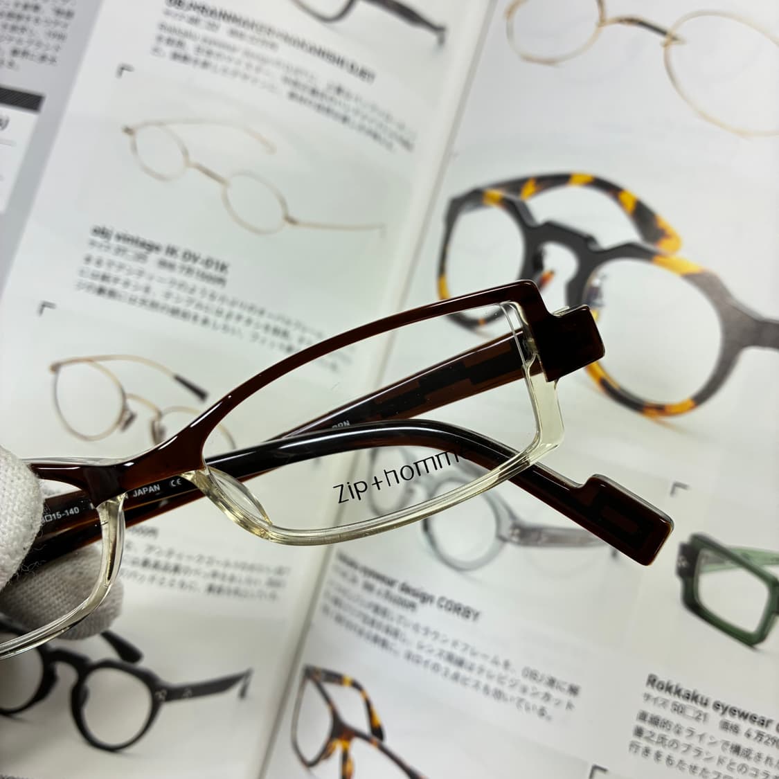 ZIP+HOMME 아세테이트 뿔테 안경 상품이미지2