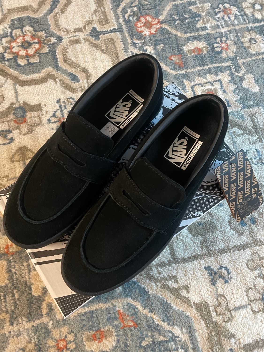 반스 스케이트 로퍼 스웨이드 블랙(새제품,270) 상품이미지5