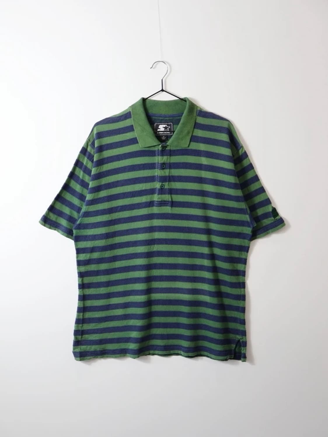 STARTER Green Stripe Polo Shirt 상품이미지4