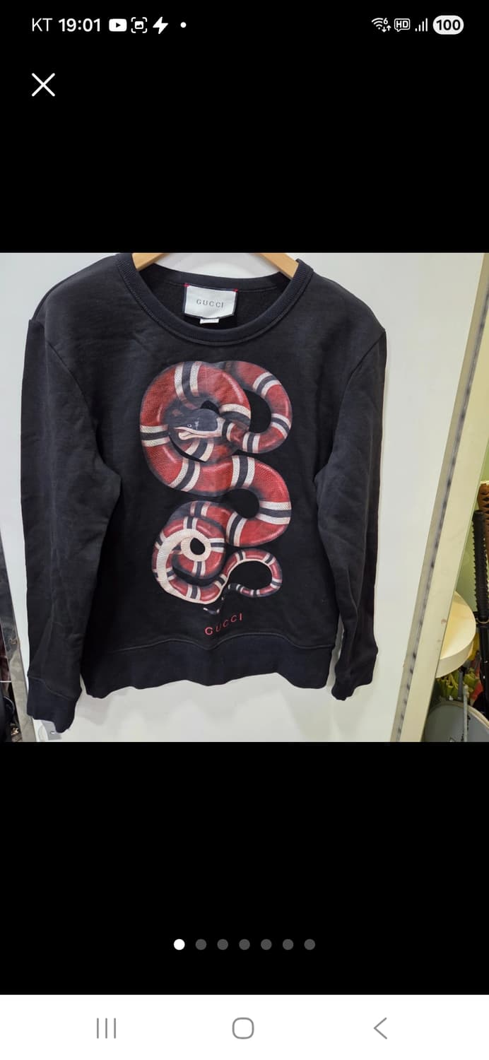 구찌 스네이크 맨투맨 남.녀.공용 상품이미지1