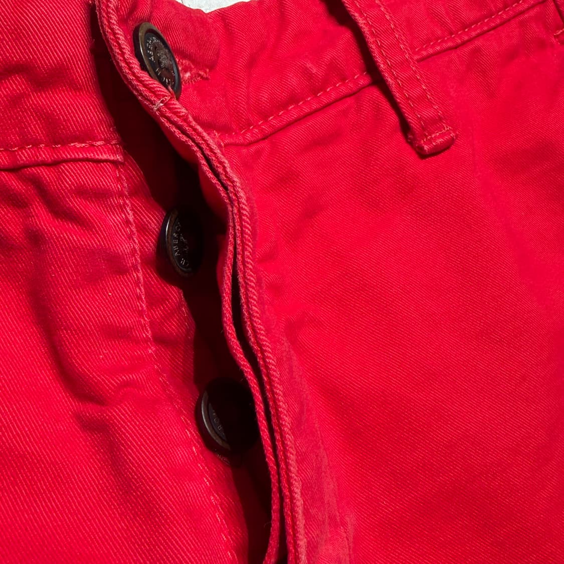 아베크롬비 헤비 코튼 치노 쇼츠 반바지 32 레드 상품이미지3