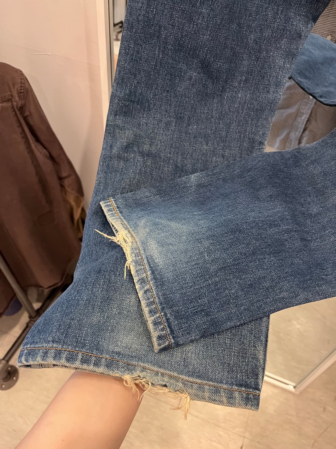 90s Levis 리바이스 502xx 셀비지 데님 팬츠 (Japan) 상품이미지6